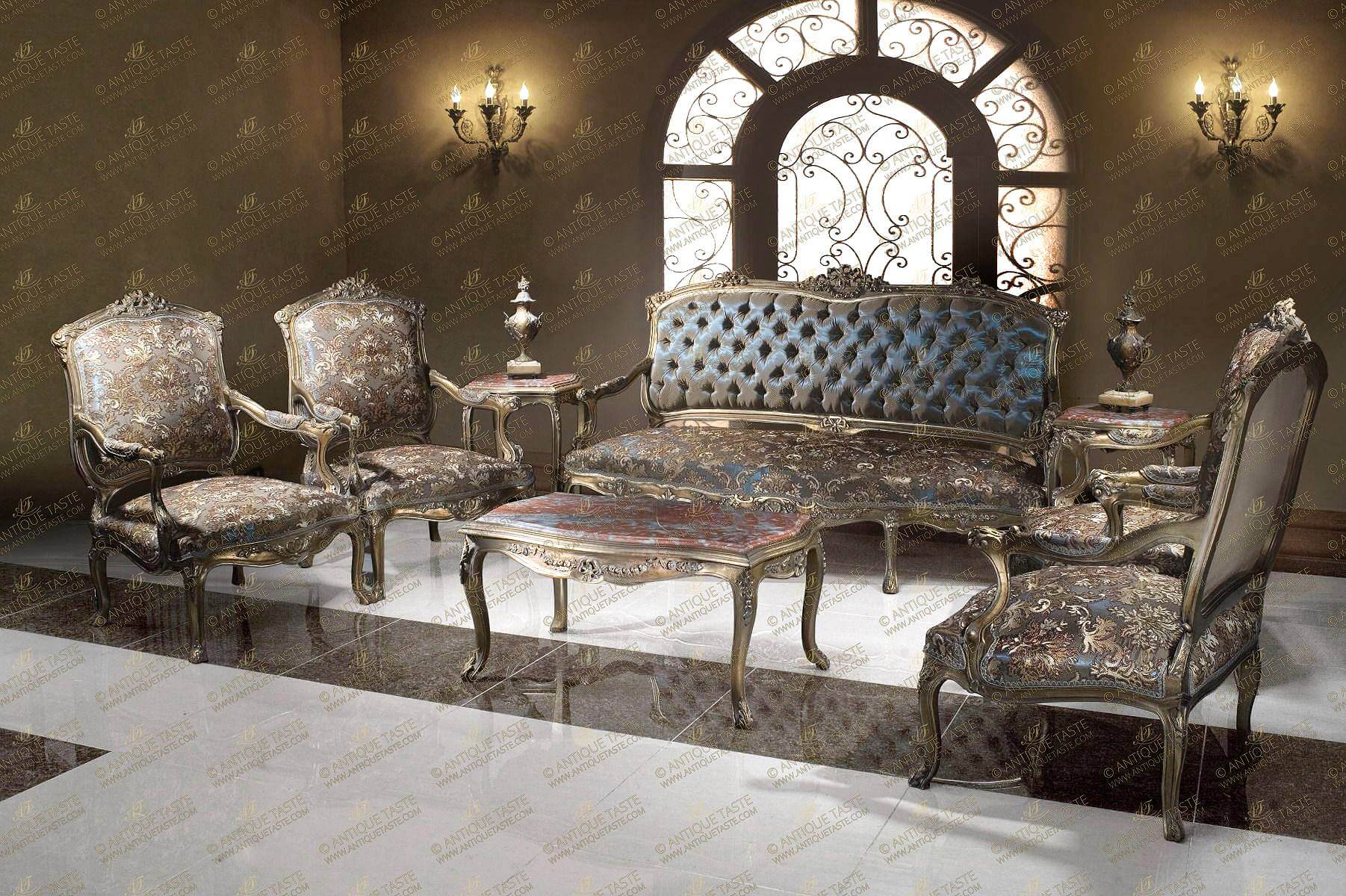 Antique & French Furniture : Living Room in Louis XV Style