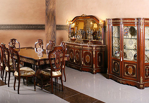 Louis XV style Dining Room Set after the model by François Linke