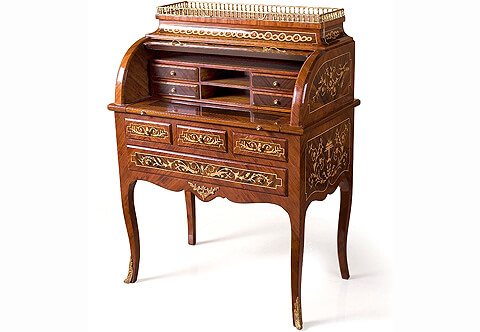 François Linke Louis XV Rococo style ormolu-mounted Royal Ladies Secretary  Desk
