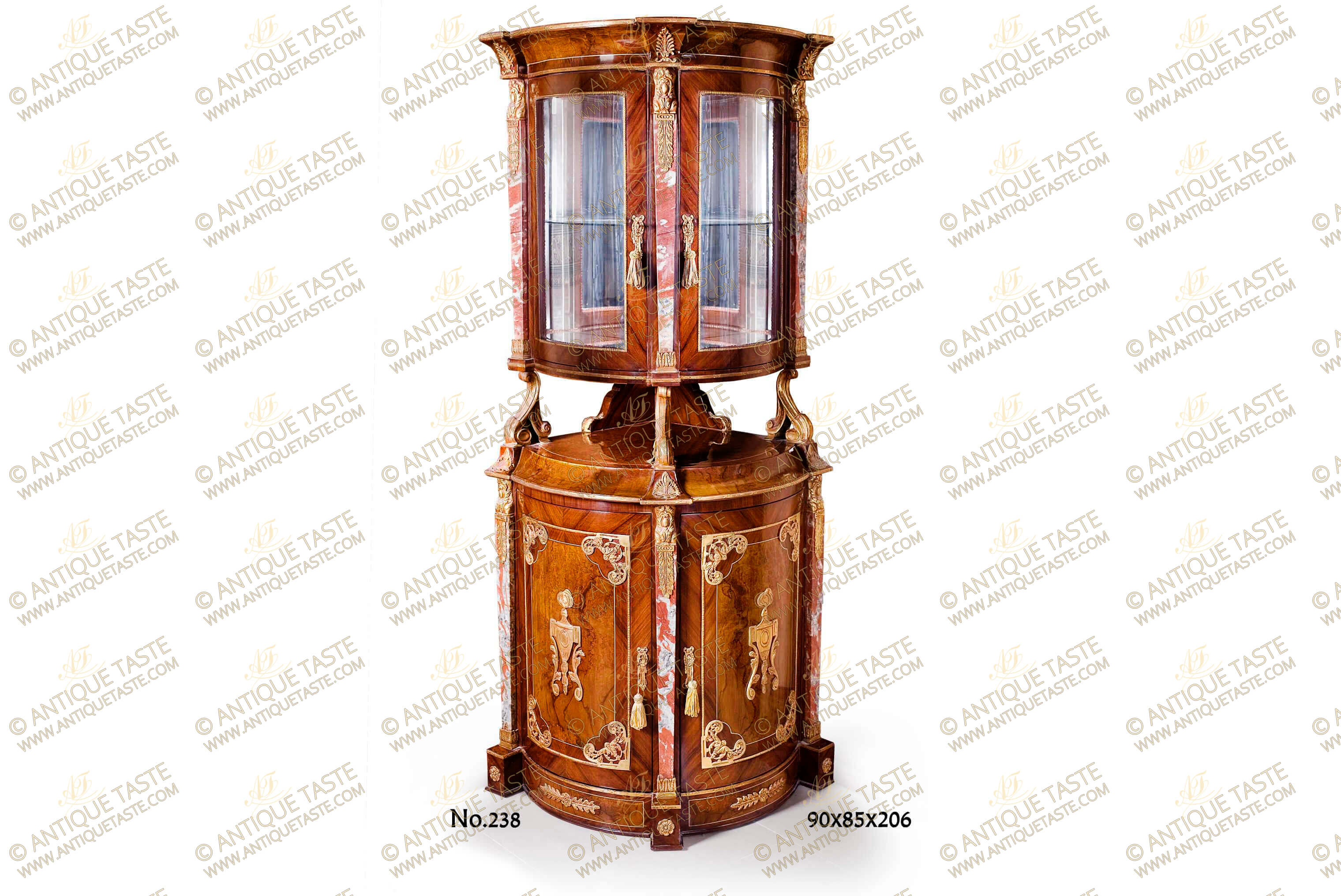 French style Vitrine, Louis XV Display Cabinet, Louis XVI Corner Furniture  Reproductions