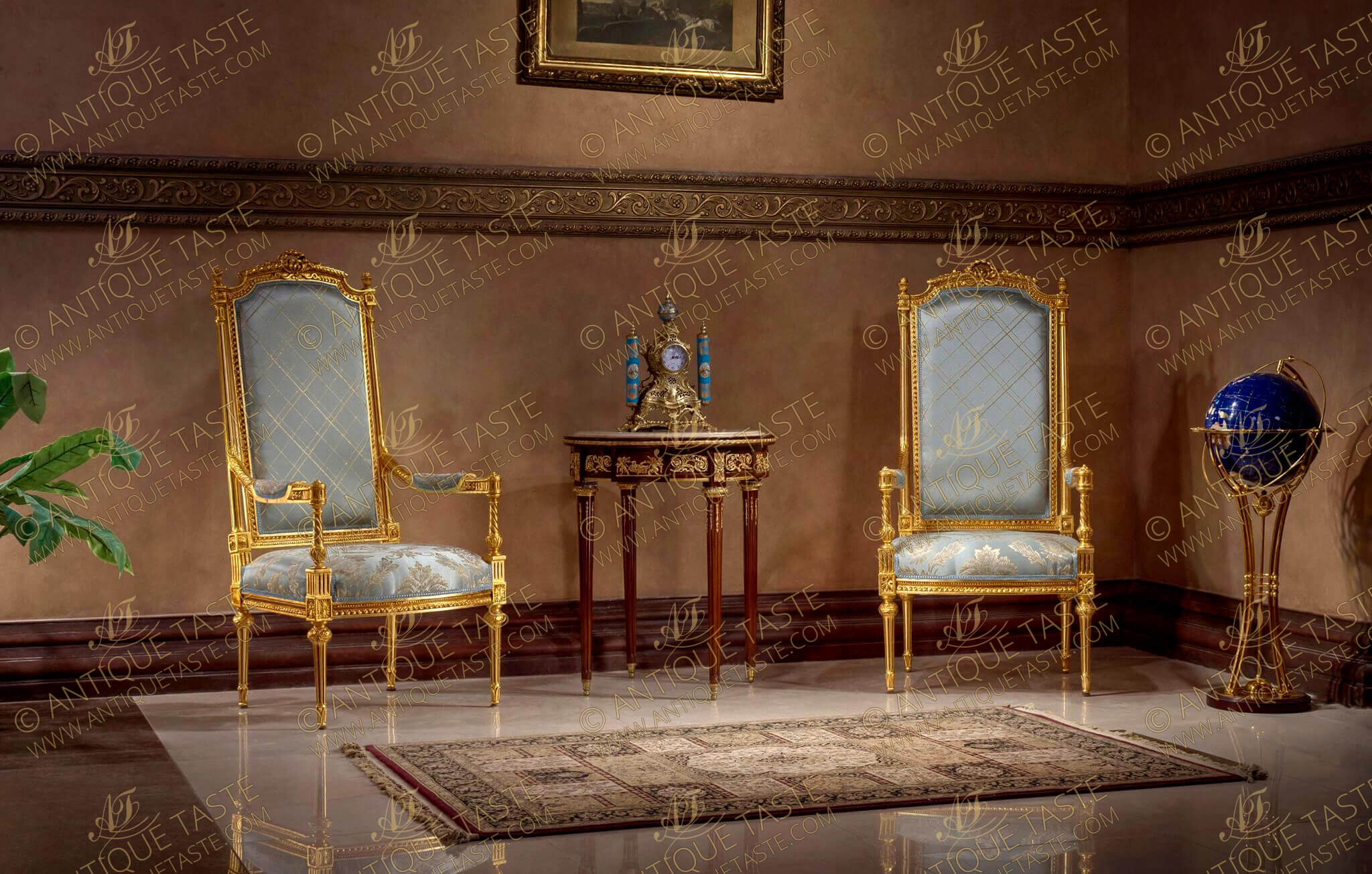 Louis XV Arm Chair | Louis XVI Fauteuil | Throne Armchairs 