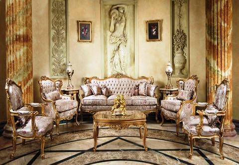 French and Italian style Seating Furniture | Luxury Sofa Set