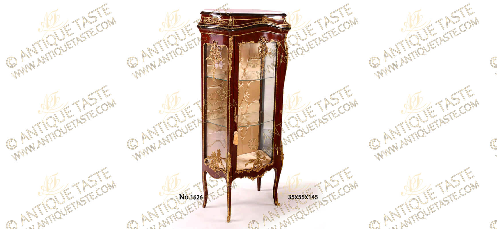 French Louis Display Vitrine, Furniture Corner XVI Louis style Reproductions Cabinet, XV