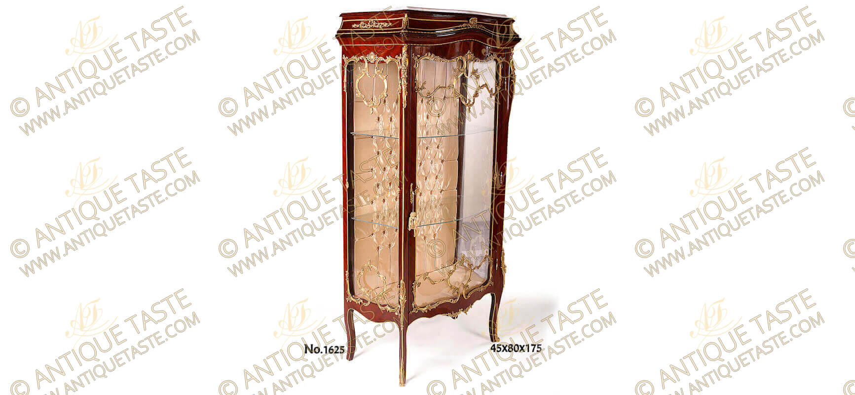 Furniture XVI French Reproductions Corner Louis Display XV Louis Vitrine, style Cabinet,