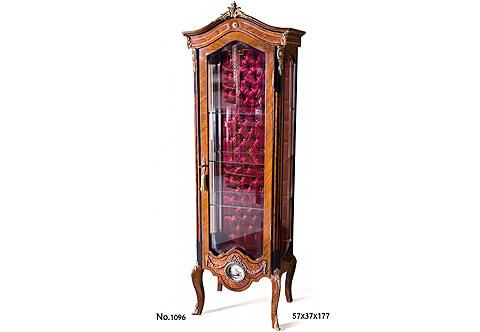 Display Vitrine, Louis XVI Cabinet, Corner XV Louis style Furniture Reproductions French